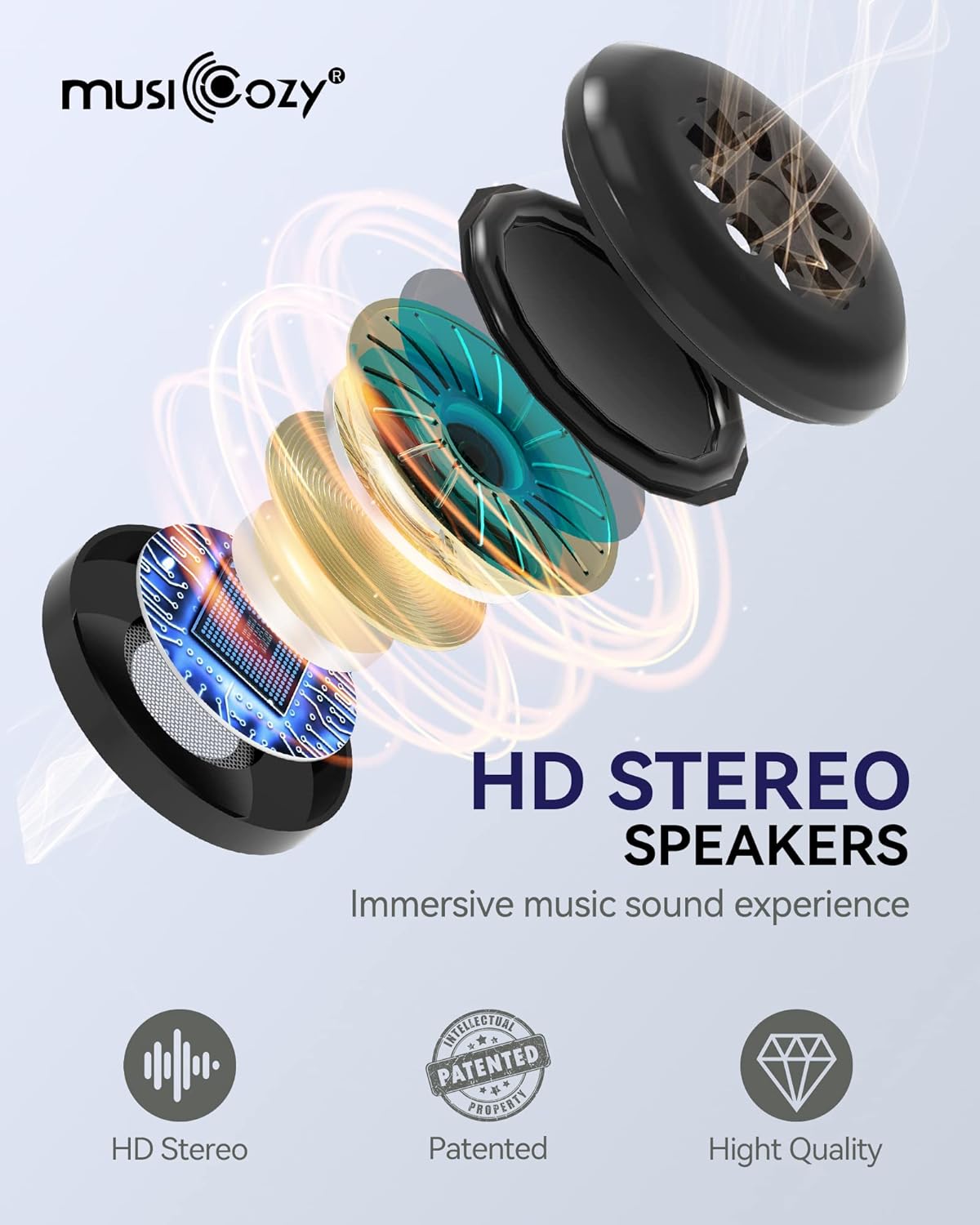 MUSICOZY HD stereo speakers