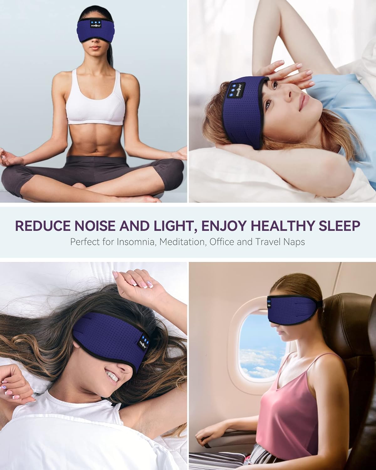 MUSICOZY reduces noise and light for healthy sleep